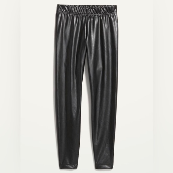 NWOT! High-Rise Black Faux Leather Leggings for Women 💛 - Picture 6 of 11